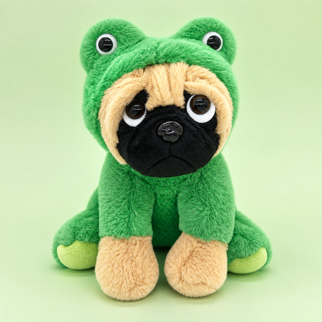 Frog Pug plush toy by JoyAmigo