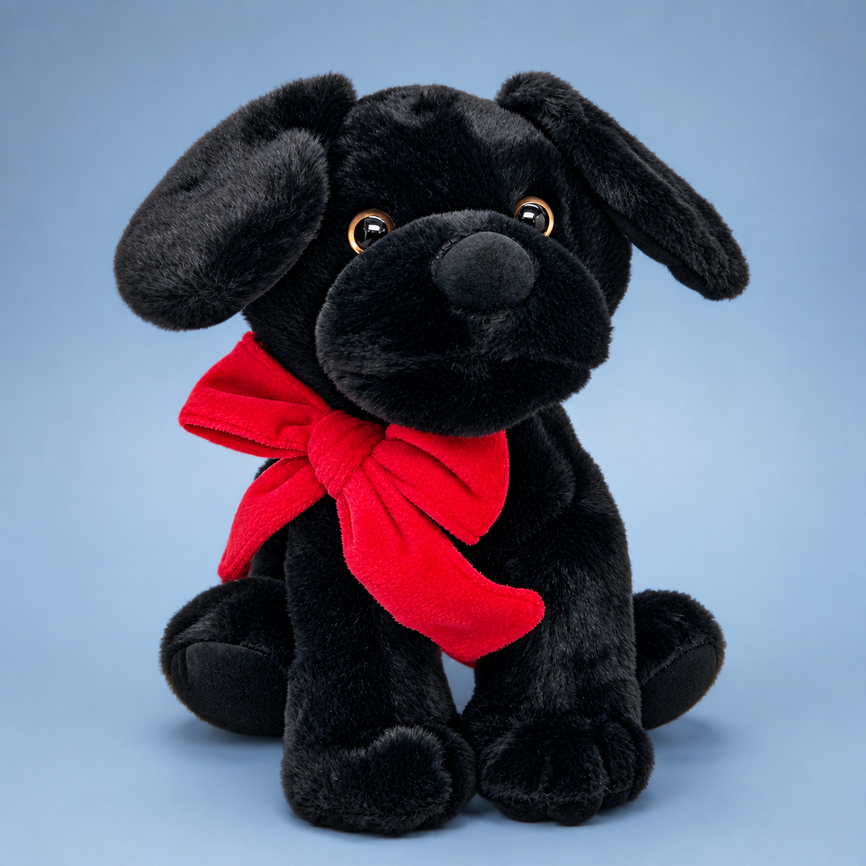 Little Black Lab plush toy by JoyAmigo